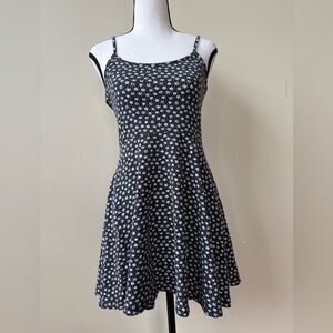H&M Black and White Floral Mini Dress